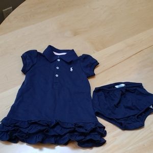 Ralph Lauren baby dress and diaper cover